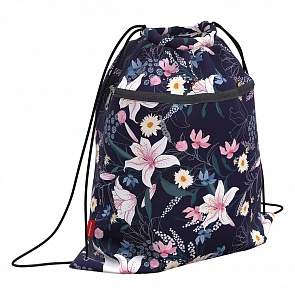 Мешок для обуви Lily с карманом на молнии, размер 50 х 41 см (Erich Krause, 49106)